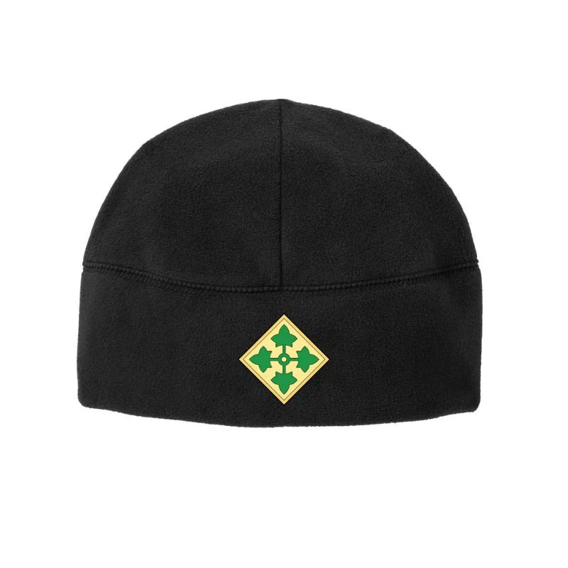 Team logo cap for loyal fan support -4th Infantry Soft Fleece Beanie