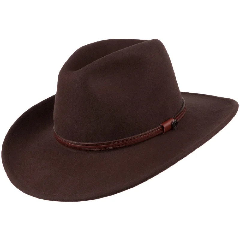 Comfortable cowboy hats for men with sweat-wicking materials for long-wear comfort -Jaxon & James Sedona Cowboy Hat - Brown