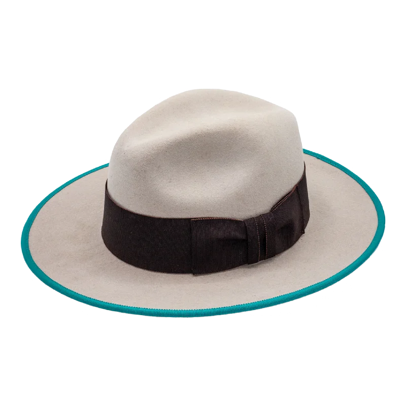 Vintage felt hat with classic fedora shape -Rocksteady