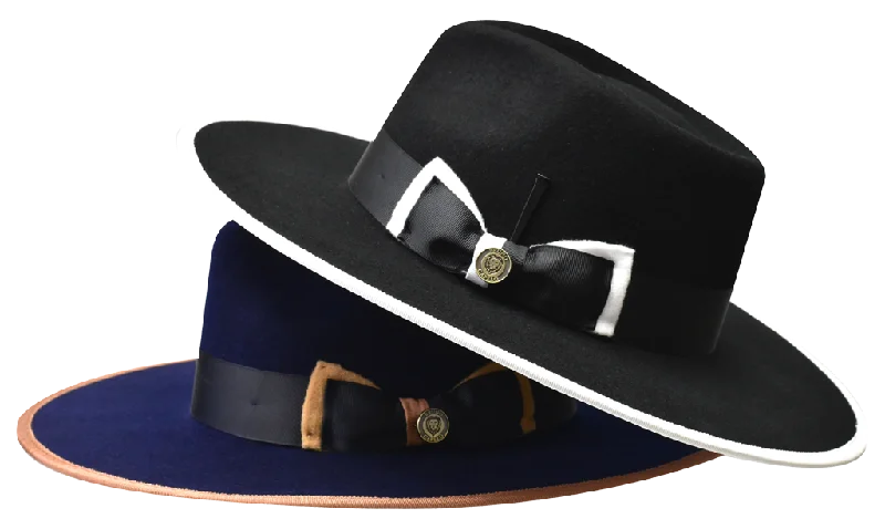 Classic straw fedora hats for women with colorful ribbons for summer fashion -Cleveland Collection