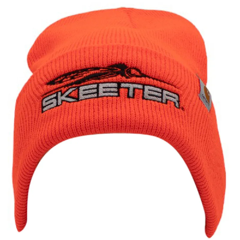 Classic baseball cap for casual everyday wear -Skeeter Safety Orange Carhartt Beanie