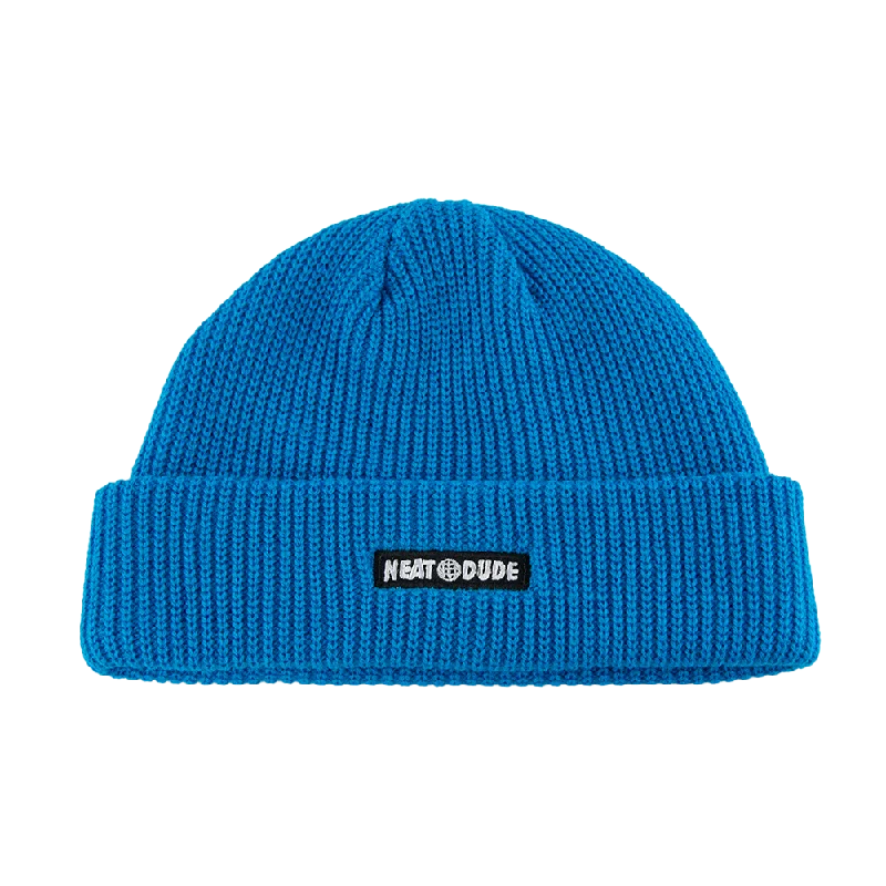 Fitted trucker cap for custom head fit -Watch Beanie - Blue