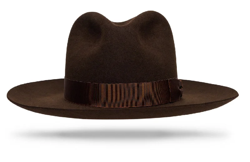 Bold wool felt hat for standout style -Jager Wide Brim - Chocolate Brown