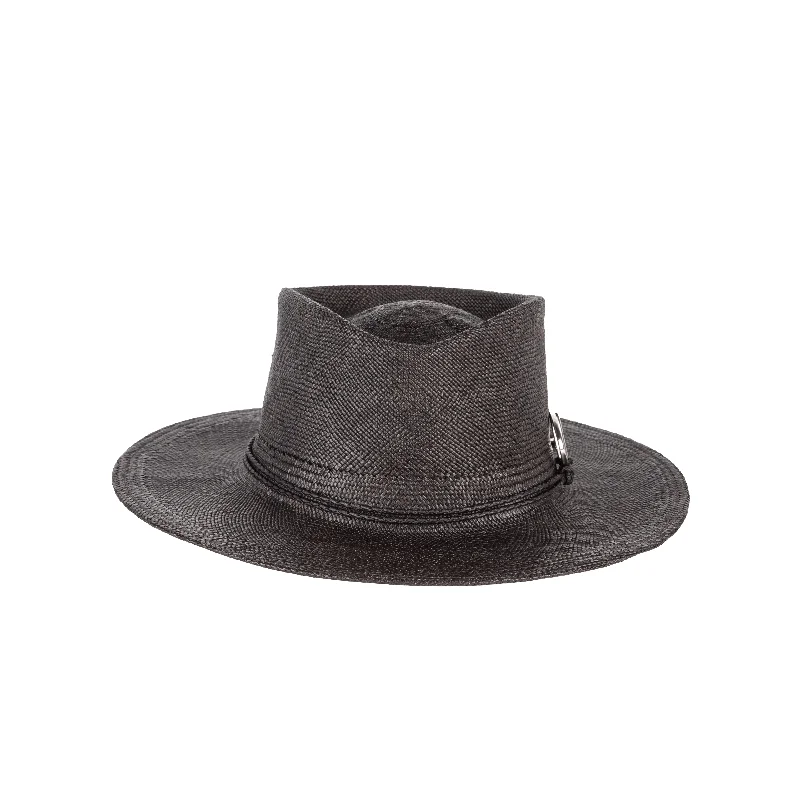 Classic straw fedora hats for men with contrasting bands for eye-catching appeal -Valentino