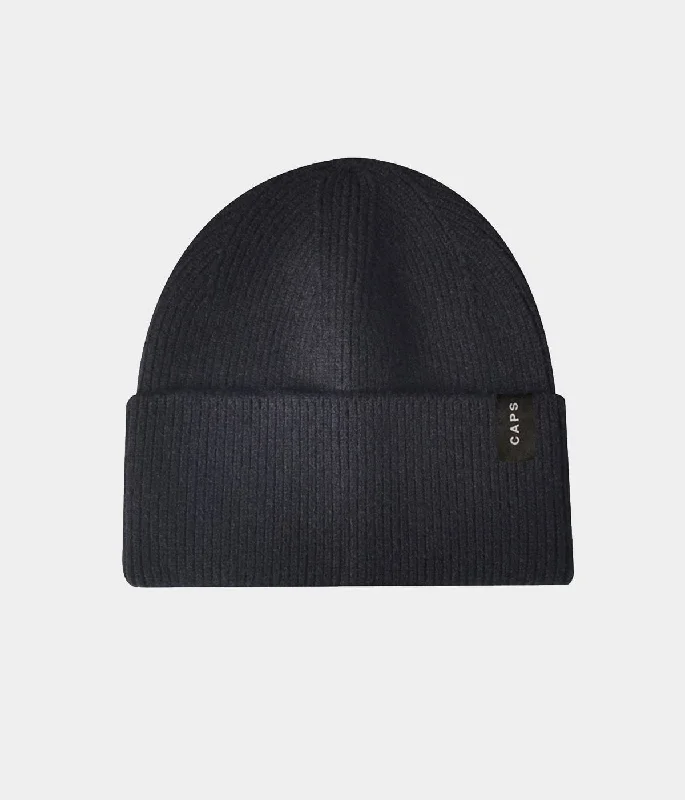 Soft cap for sensitive scalp comfort -LOGO BEANIE.