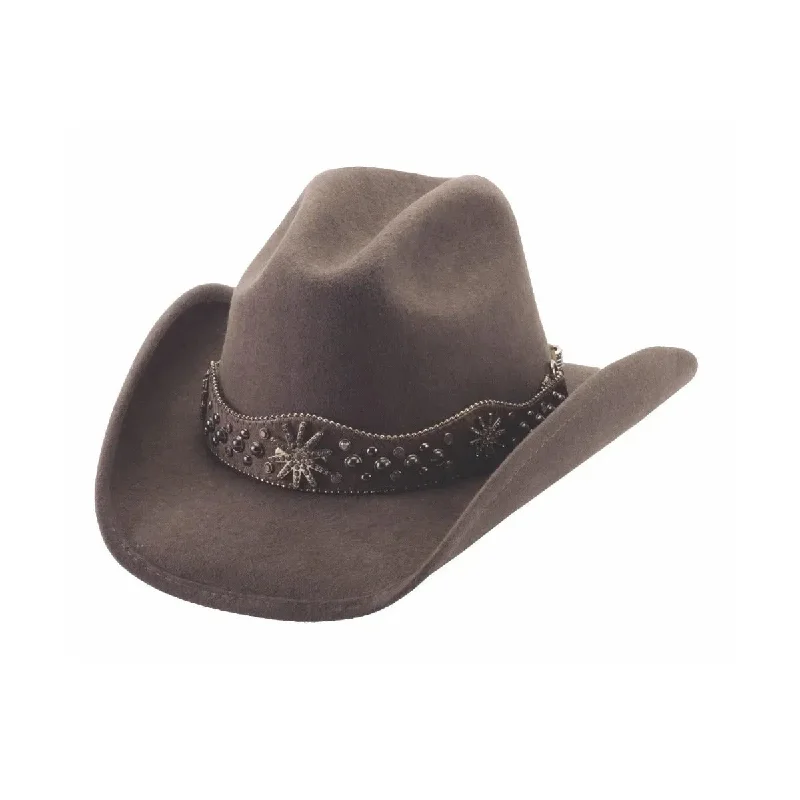 Soft wool cowboy hats for women with comfortable lining and stylish finish -Bullhide Harmonies - Wool Felt Cowboy Hat