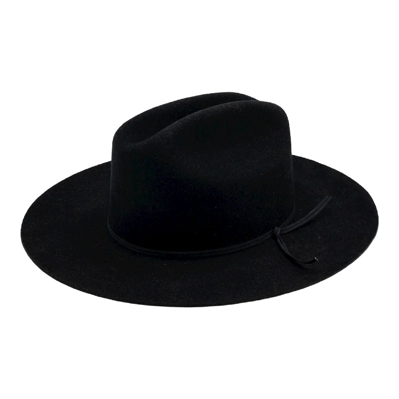 Lightweight wool felt hat for travel ease -Here's Another Classic - Black