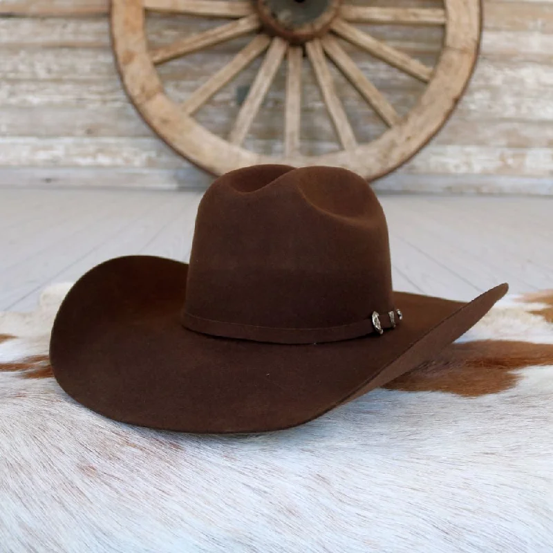 Designer wool felt hat for upscale appeal -Ariat 2X Chocolate Wool Cowboy Hat - Tucson