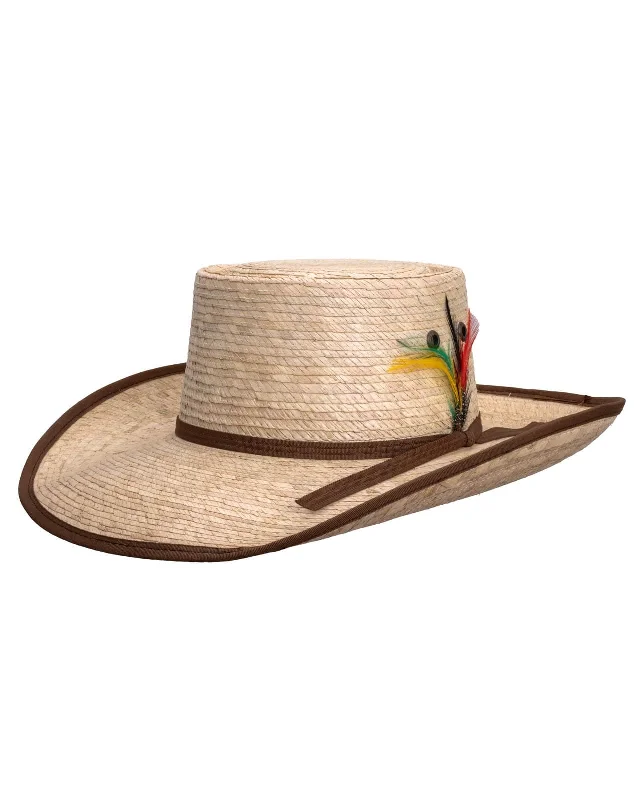 Classic straw boater hat for men with flat top and vintage vibe -Frisco Straw Hat