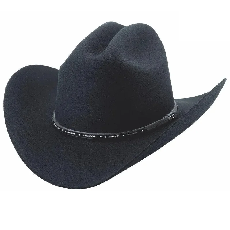 Cowboy hats for women with suede leather and feather embellishments for rustic charm -Bullhide Del Norte - (8X) Wool Felt Cowboy Hat