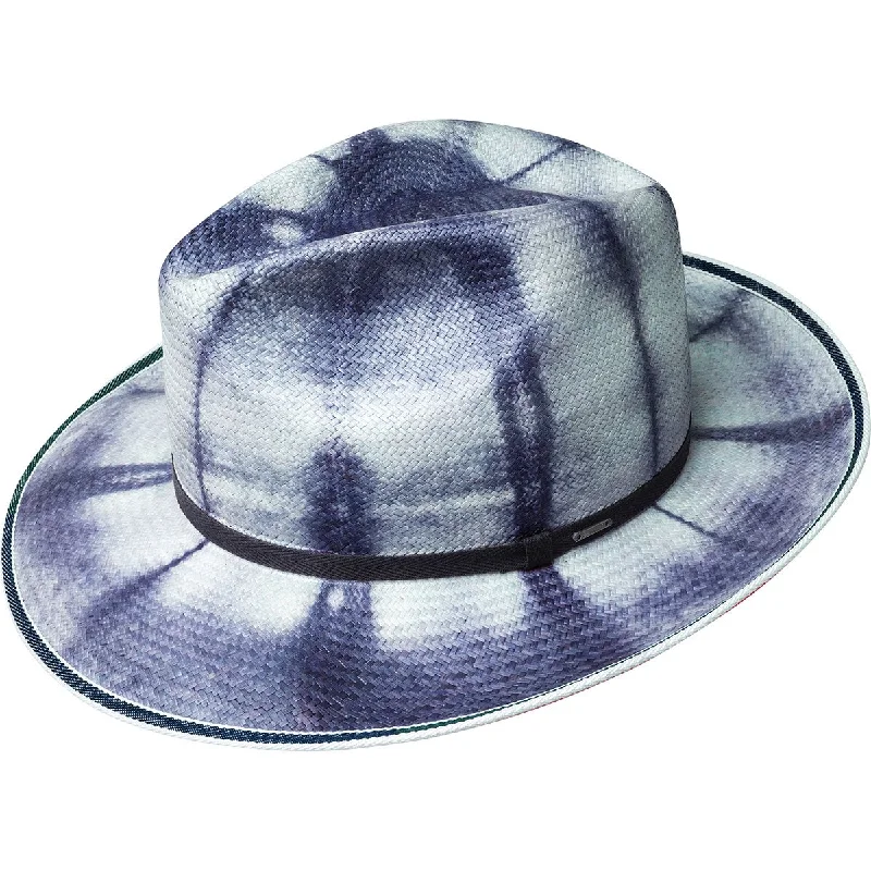 Vintage fedora hats for men with distressed leather bands for an aged look -Bailey Parson Genuine Panama Straw Fedora