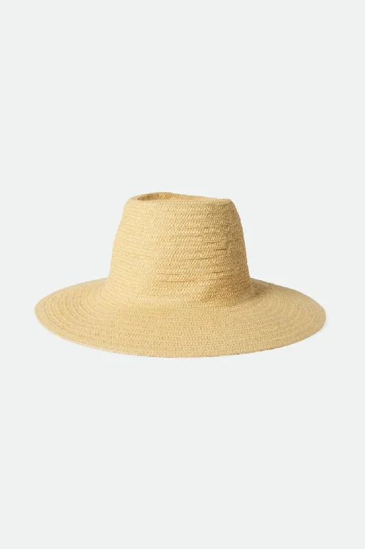 Eco-friendly straw hat for women with sustainable design and natural fibers -Napa Straw Hat - Natural