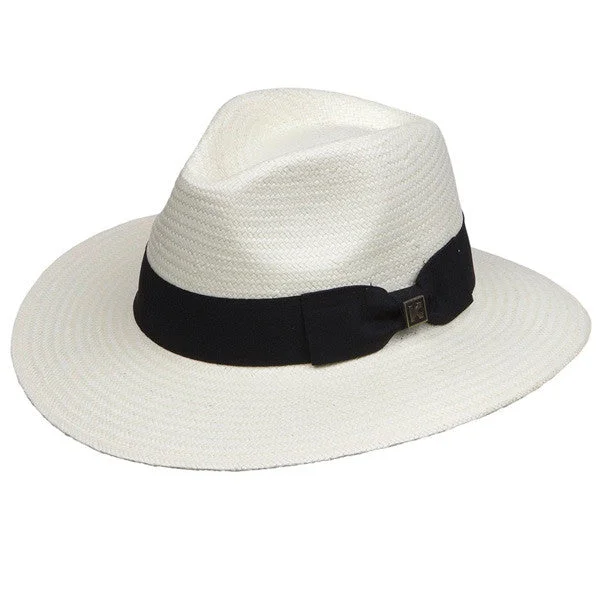 Casual straw bucket hat for men with laid-back look for summer wear -Kenny K - Safari Resort Hat