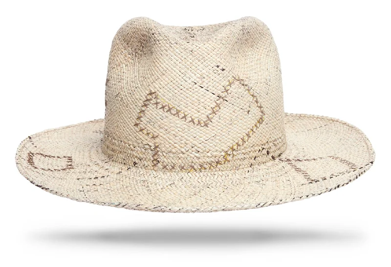 Handmade straw fedora for women with stylish band and chic appearance -Earth Trekker