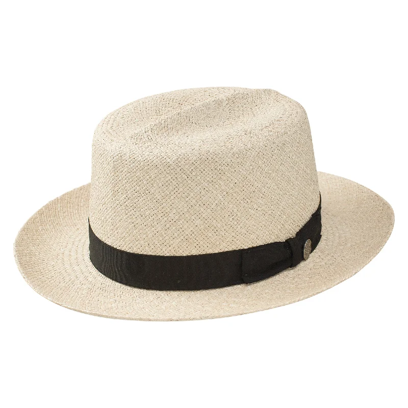 Custom fedora hats for women with exotic animal prints for unique style -Stetson Bavaro Genuine Panama Rollable Optimo Hat