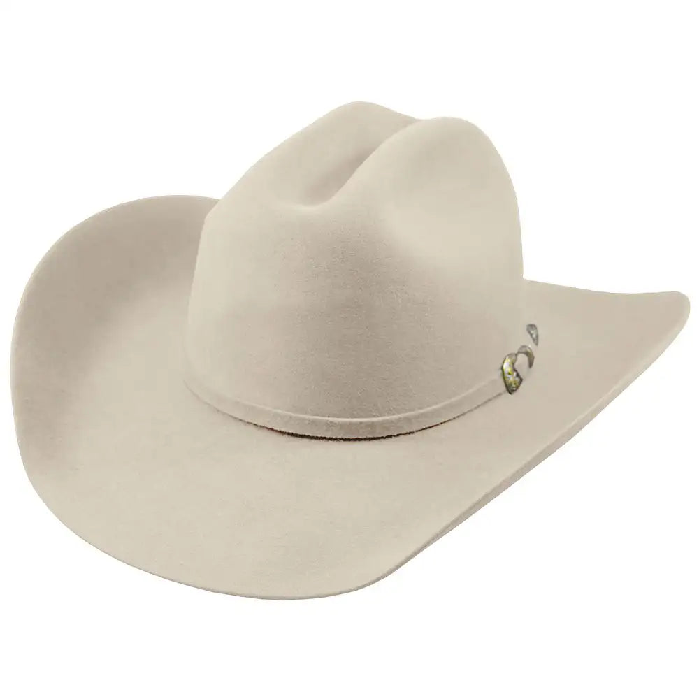 Comfortable felt cowboy hats for women with wide brims for maximum sun protection -Larry Mahan's Legend (XL) - (5X) Fur Felt Cowboy Hat