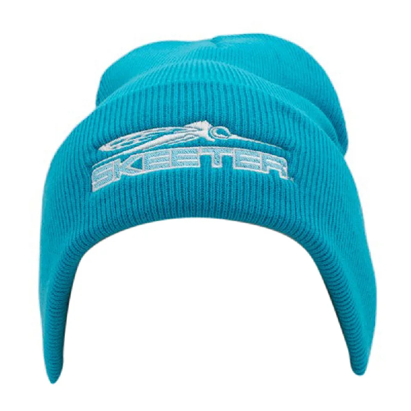 Camouflage cap for hunting trip essentials -Skeeter Neon Blue Beanie