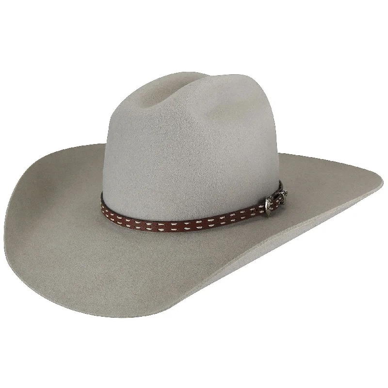 Breathable felt hat with airy wool weave -Bailey Easton 2X Silver Cowboy Hat