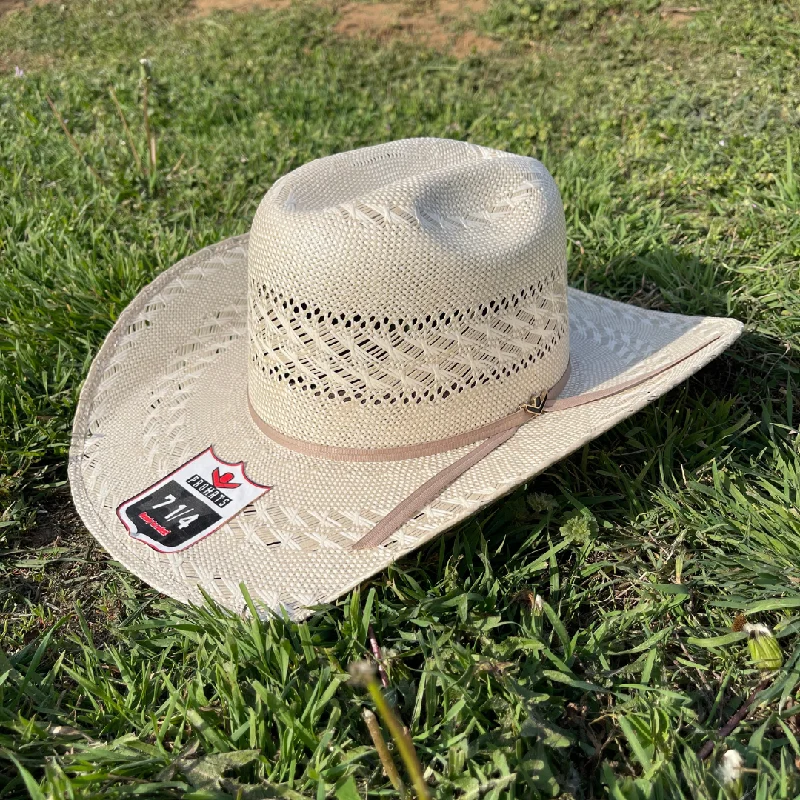 Wide-brim cowboy hats for men with breathable material for outdoor adventures -THE BY MORNING STRAW HAT - SAND BAND