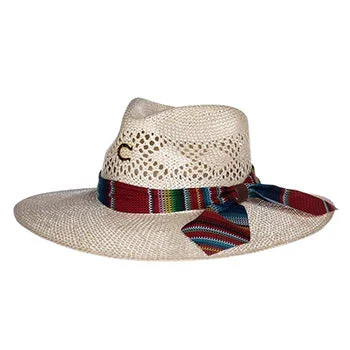 Stylish straw hat for men with natural design for summer fashion -Charlie One Horse Fiesta Straw Fashion Hat