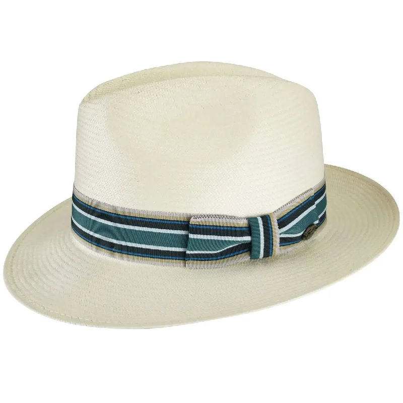 Fedora hats for men with short brims and sleek designs for sharp style -Bailey Creel Shantung LiteStraw® Fedora