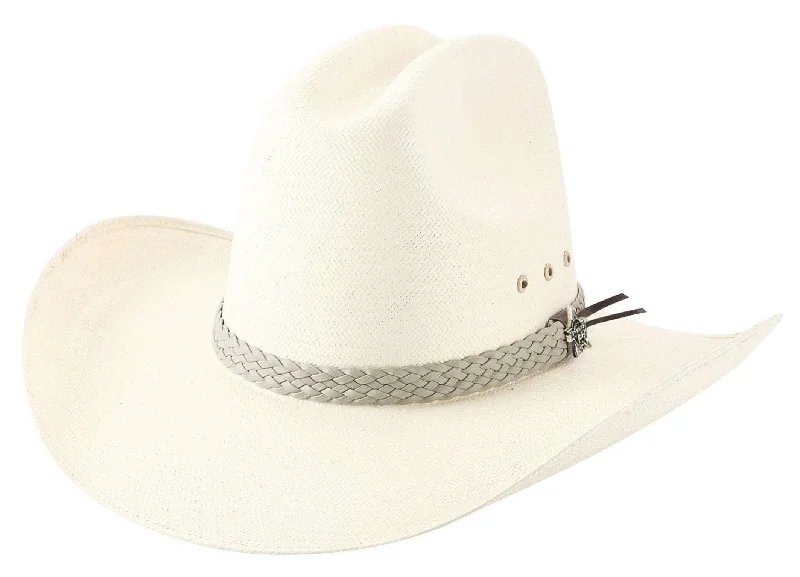 Western cowboy hats with feather accents for men for a bold and unique style -Bullhide Money Taker - (100X) Straw Cowboy Hat