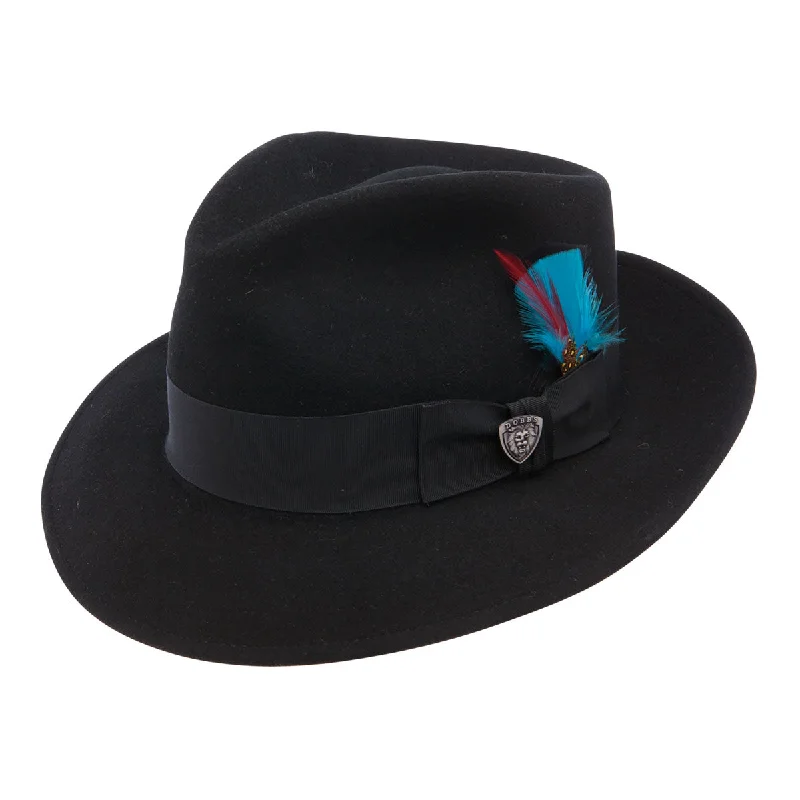 Custom fedora hats for women with colorful leather straps and personalized features -The Strand