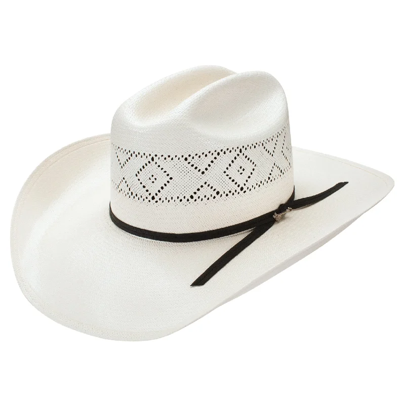 Stylish straw hat for men with natural design for summer fashion -Stetson Saddleman Straw Hat