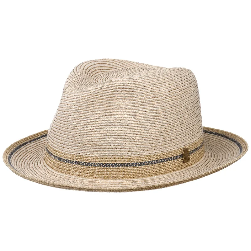 Trendy fedora hats for men with a sharp, angular design for modern fashion -Fabrice Zechbauer Hat with UV Protection by Mayser