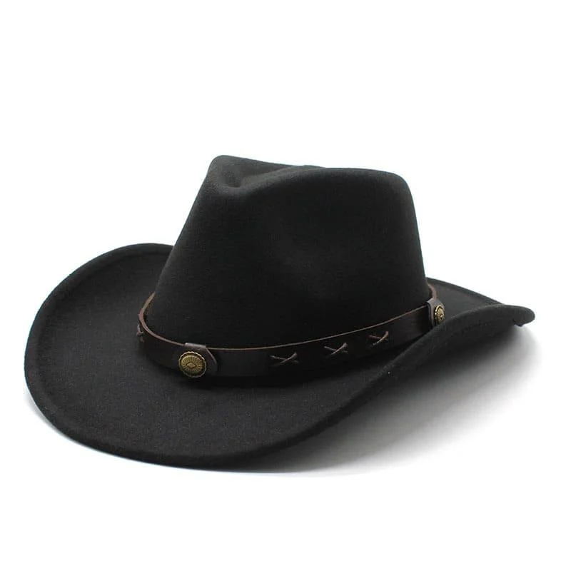 Fashion-forward cowboy hats for women with statement feathers and gemstones for added flair -Clay Western Wool Cowboy Hat