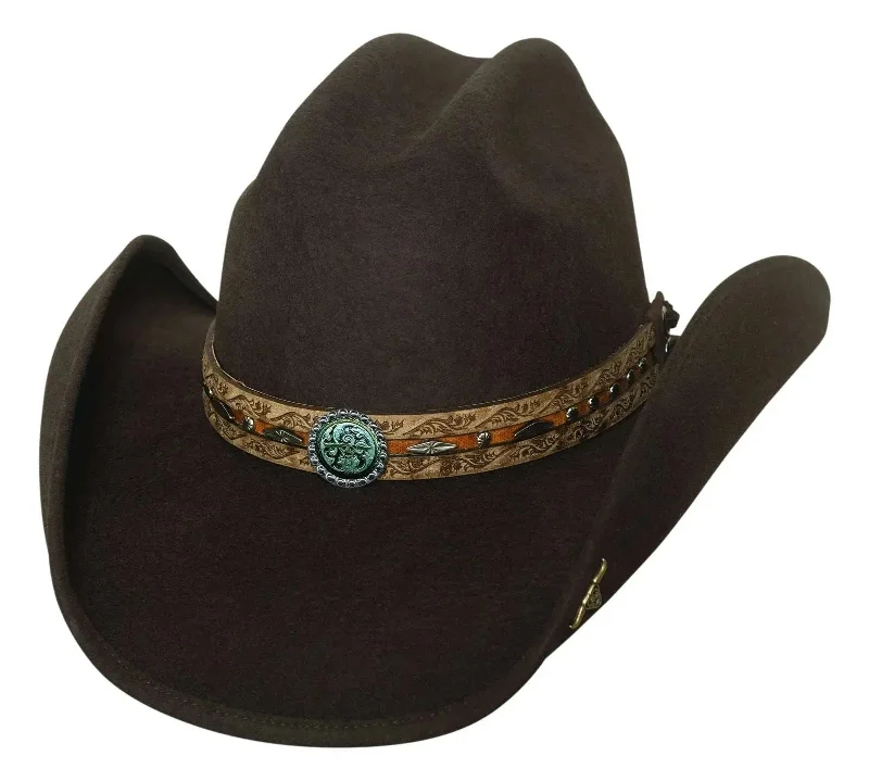 Unique cowboy hats for women with bold patterns and creative detailing -Bullhide Been In The Sun - Shapeable Wool Felt Cowboy Hat