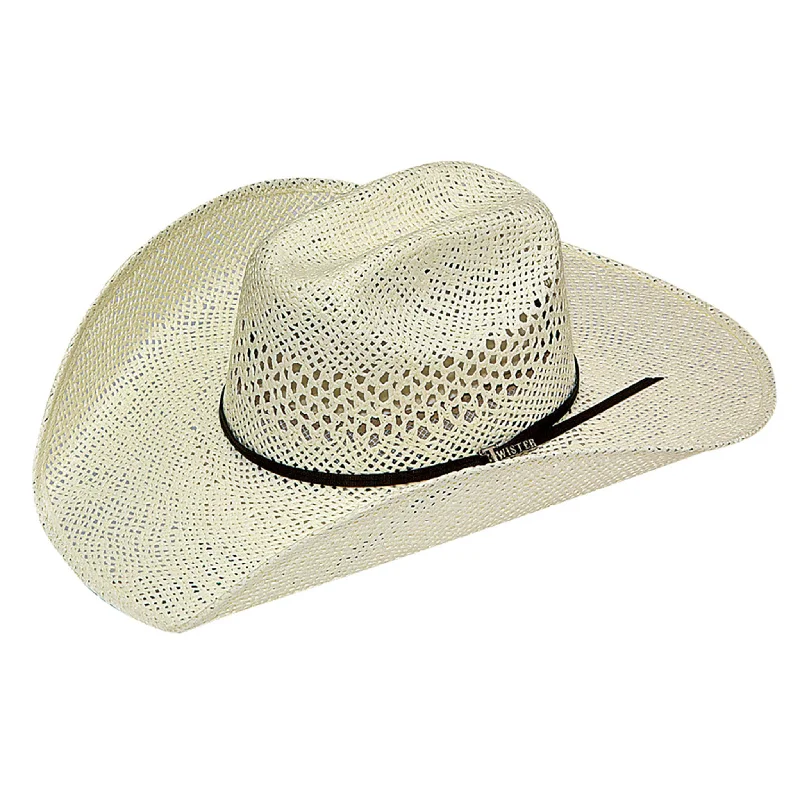 Stylish straw cap for men with woven texture and modern design -Twister Casual Hat