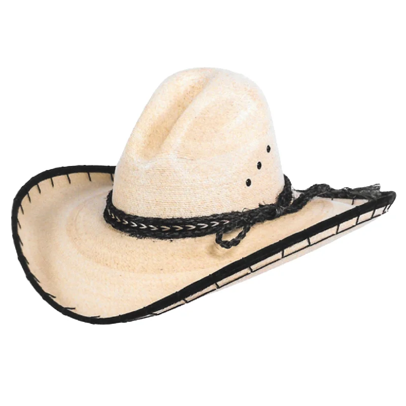 Lightweight cowboy hats for men with breathable straw for warm weather wear -Gus Palm Straw Cowboy Hat