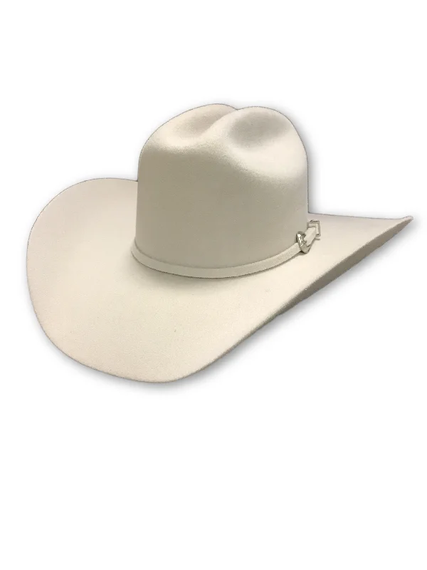 Stylish felt hat with leather trim details -Justin 3X Felt Hat - Silver Belly