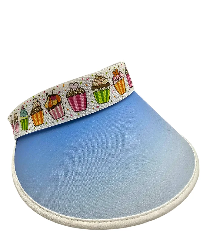 Lightweight felt hat for easy portability -Chefs Hat Baking Enthusiast Sun Visor (Frozen Vanilla)