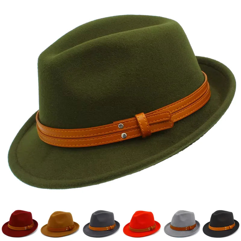 Stylish felt hat with modern brim curve -Manhattan Cotton Fedora Hat