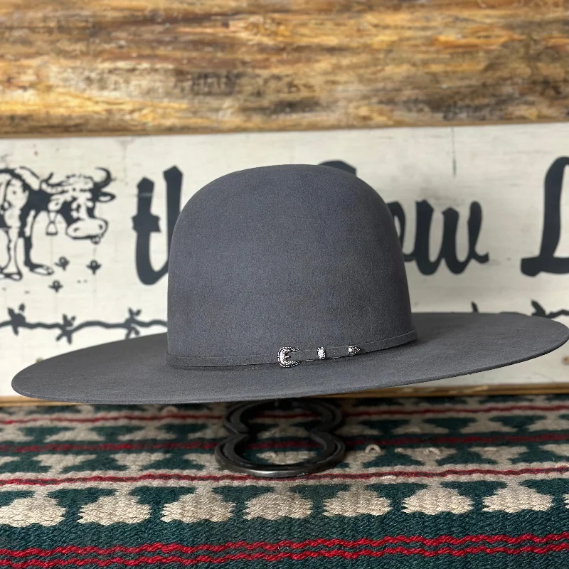 Custom cowboy hats for men with intricate stitching and unique features for personal flair -Rodeo King 7X 5" Brim | Slate