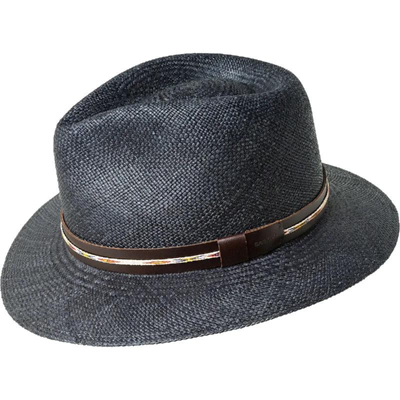 Classic felt fedora hats for women with subtle band details for refined elegance -Bailey Stansfield Brisa Weave Genuine Panama Fedora