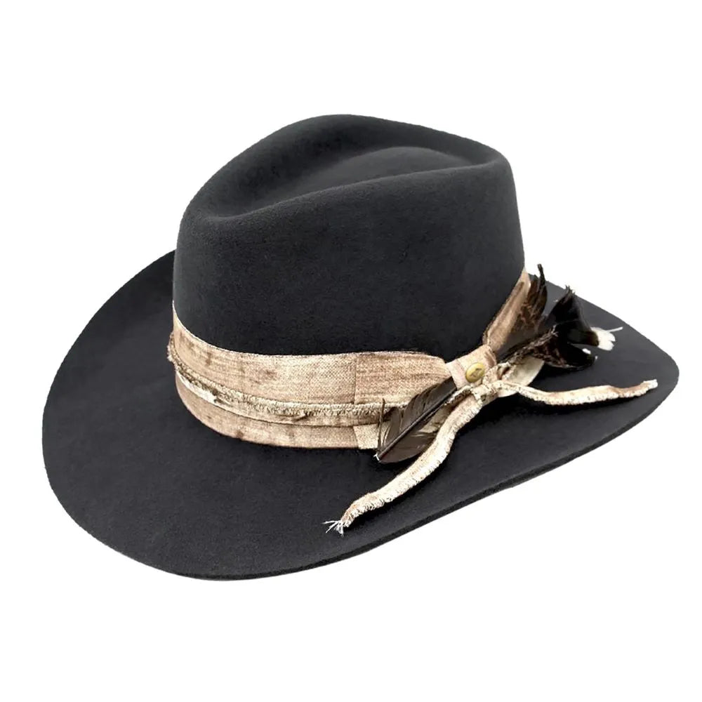 Western cowboy hats with metallic studs for added flair and rock-inspired style -Peter Grimm Mirando - Wool Felt Cowboy Hat