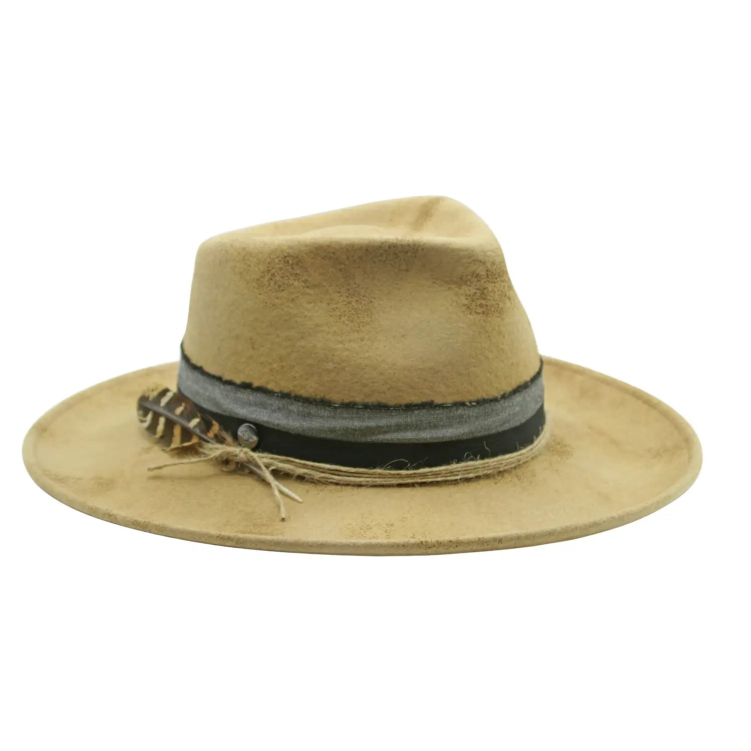 Custom cowboy hats with intricate patterns for women with handmade details -Peter Grimm Ojai - Wool Felt Fedora Hat