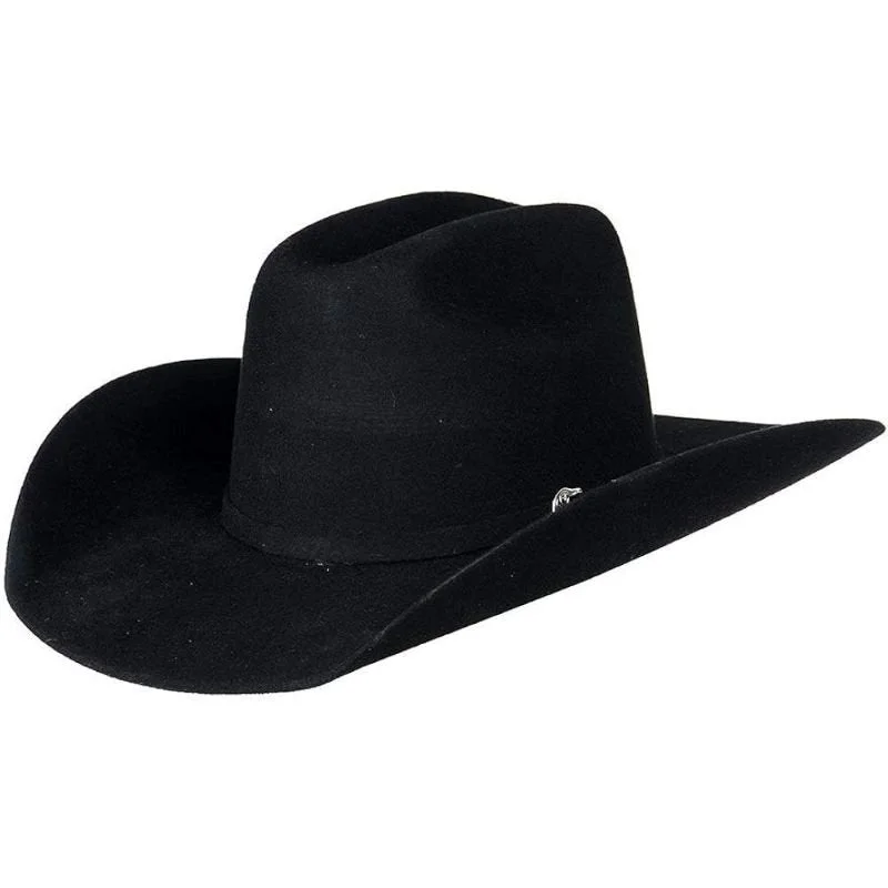 Handcrafted wool felt hat for unique beauty -Ariat Youth Black Cowboy Hat- Maverick