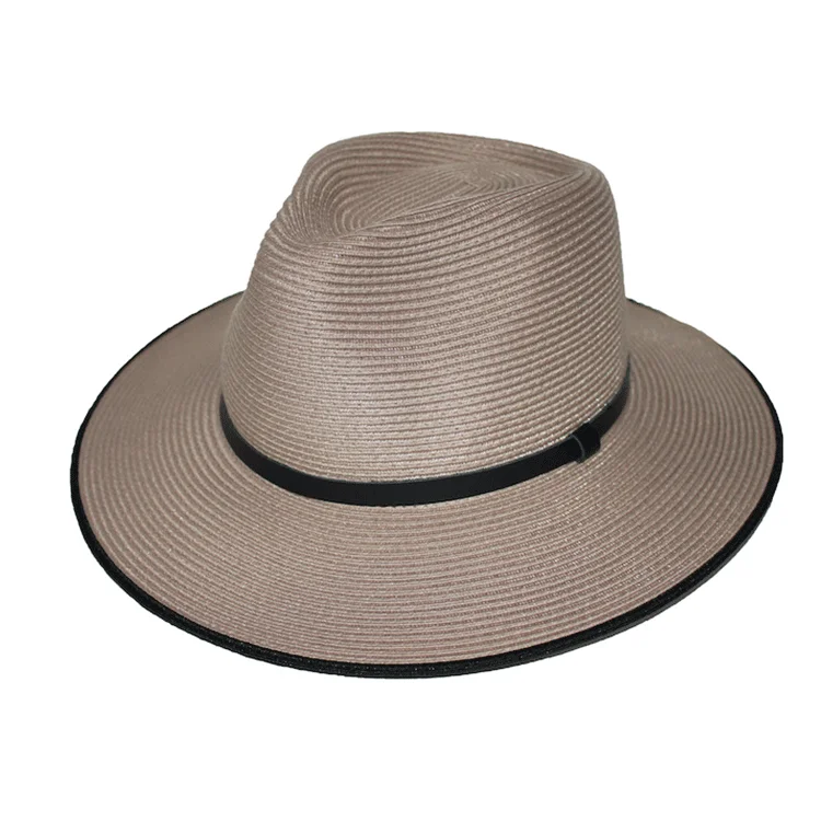 Wool fedora hats for men with stylish leather bands and minimalist designs -ooGee Bowman River Fedora - Taupe