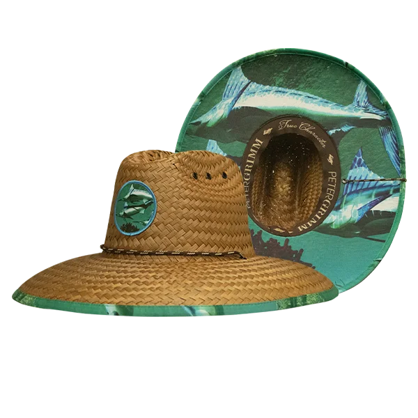 Soft straw hat for women with a flexible brim for ultimate comfort -Peter Grimm - Marlin Straw Lifeguard Hat