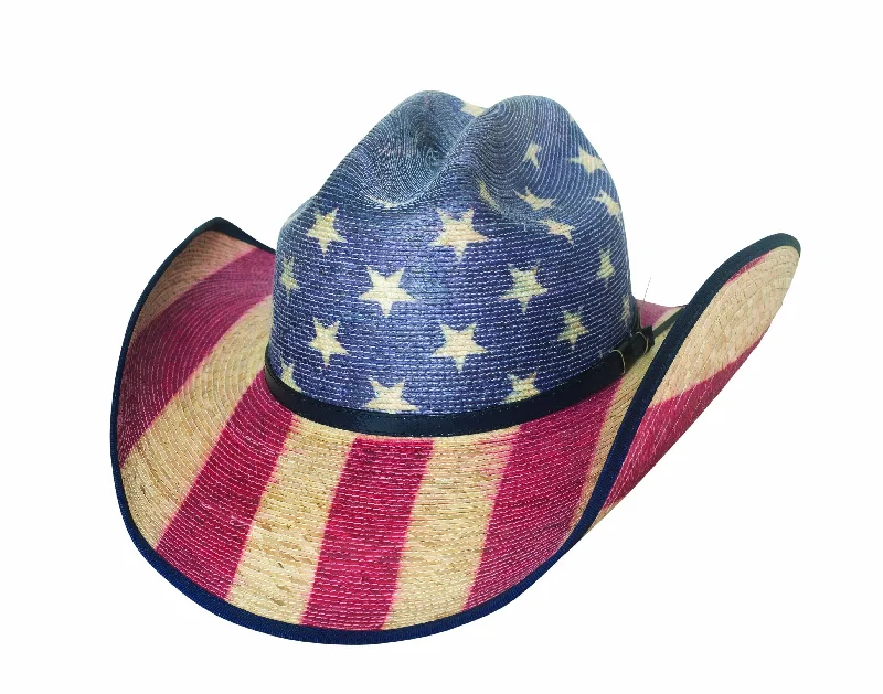 Comfortable cowboy hats for women with adjustable bands for a perfect fit -Bullhide Star Spangled - (20X) Straw Cowboy Hat