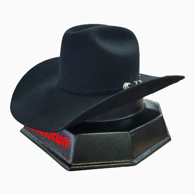 Stylish felt hat for fashionable headwear -American Hat Co. - 20X Black Felt Cowboy Hat - 4 1/4" Brim