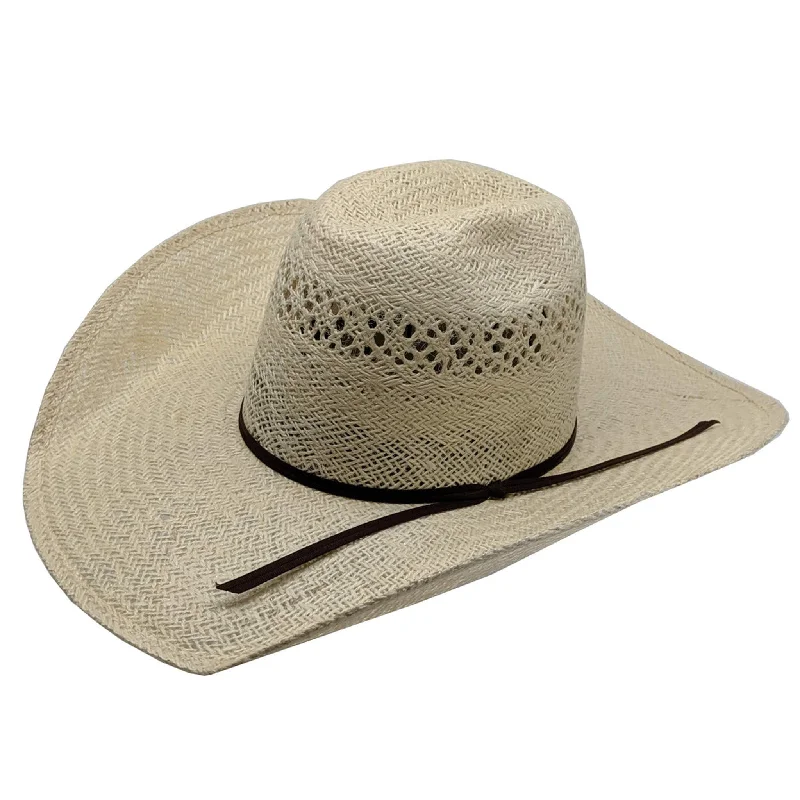 Elegant straw fascinator hat for women with delicate decoration for formal occasions -Rodeo King Quentin Jute Straw Hat