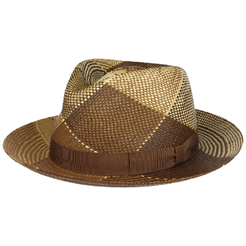 Boho-style straw hat for women with fringe details and relaxed look -Giger Panama Hat by Bailey 1922