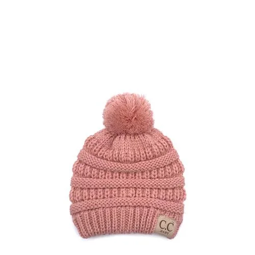 Vintage washed cap for faded cool look -Baby-847 Indi Pink Beanie