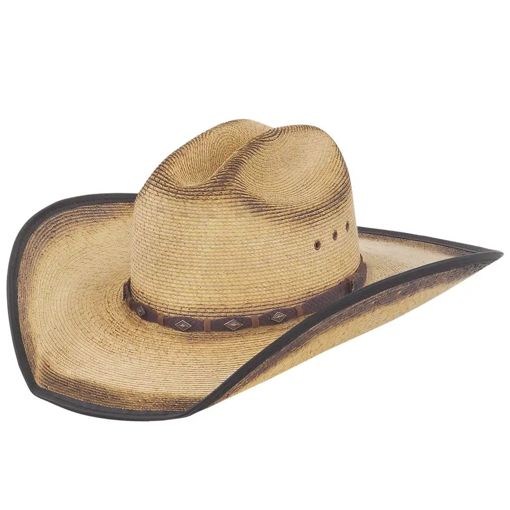 Custom leather cowboy hats for women with rhinestone detailing for a glamorous twist -Justin Trigger - Straw Cowboy Hat