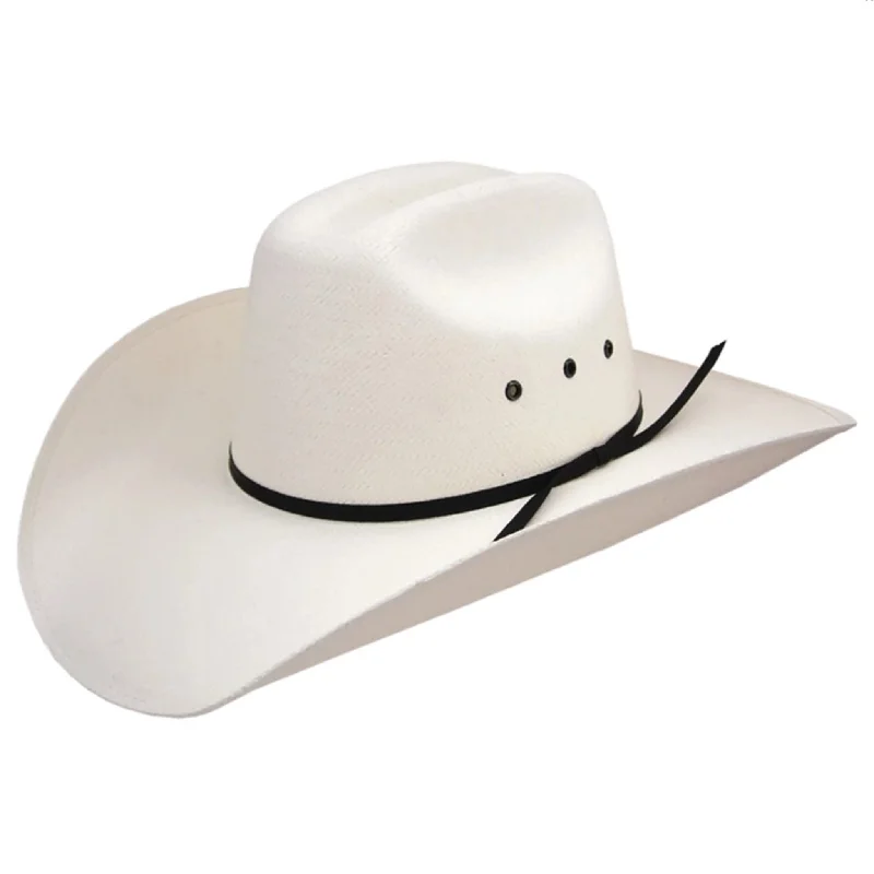 Soft straw sun hat for women with comfortable feel and sun protection -Stetson Short Go JR Eyelet Straw Hat